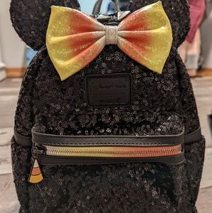 Disney Parks Loungefly Candy Corn Sequin mini backpack